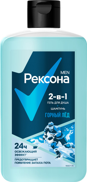 Изображение товара Гель для душа Rexona Men Горный лед 2в1 (490мл)