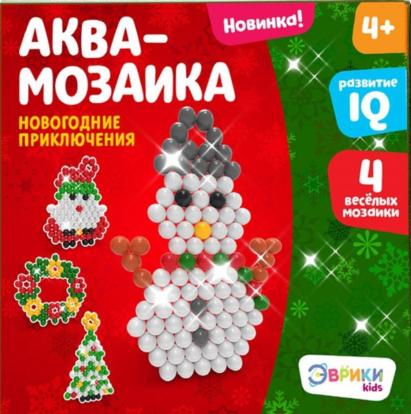 Изображение товара Развивающая игра Эврики Аквамозаика. Новогодние приключения / 3344078