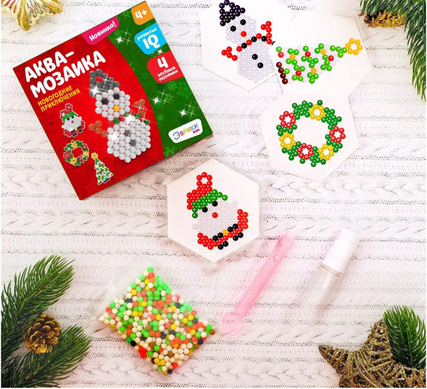 Изображение товара Развивающая игра Эврики Аквамозаика. Новогодние приключения / 3344078
