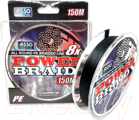 Изображение товара Леска плетеная Asso Power Braid 8x Pe 0.14мм (150м)