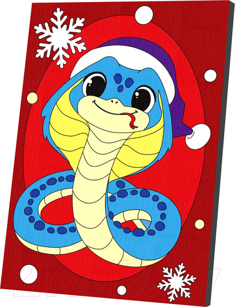 Изображение товара Картина по номерам Школа талантов Змейка в шапочке / 10416815