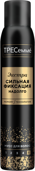 Изображение товара Мусс для укладки волос Tresemme экстрасильная фиксация (200мл)