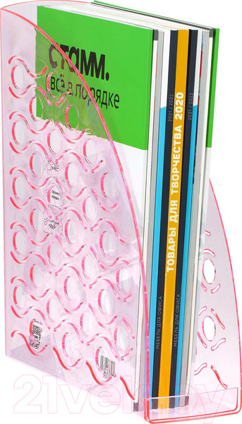 Изображение товара Лоток для бумаг Стамм Вега / ЛТВ-31744 (тонированный неоновый розовый)