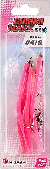 Изображение товара Комплект оснастки для приманки Higashi Gummi Makk rig SB5 #06 Pink #4-0 / 05270_4247