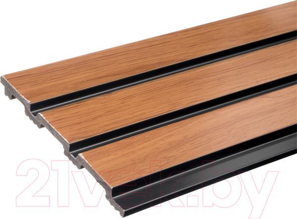 Изображение товара Реечная панель Grace ПВХ 3D RAIL Вишня (2700х120х10мм)