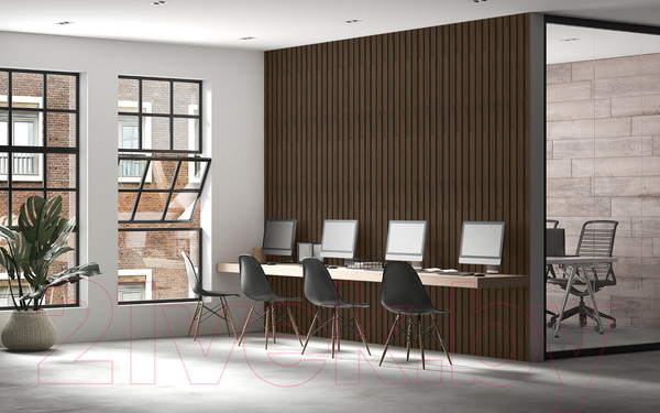 Изображение товара Реечная панель Grace ПВХ 3D RAIL Вишня (2700х120х10мм)