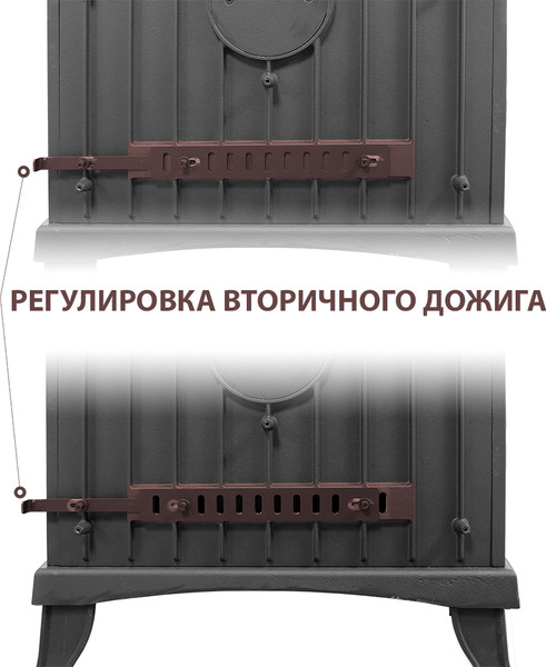 Изображение товара Печь-камин Везувий KZ-14 (антрацит)