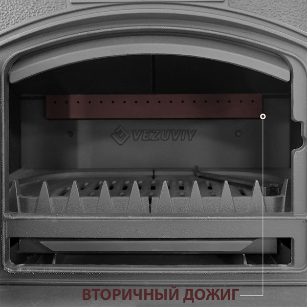 Изображение товара Печь-камин Везувий KZ-14 (антрацит)