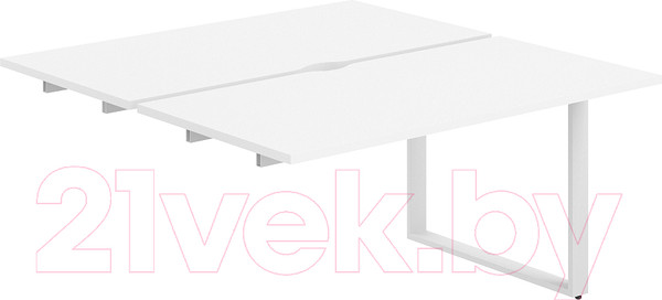 Изображение товара Комплект столов модульных Norden 280x143.8x75 / AG.125.WH.V.72.WH (белый/белый)