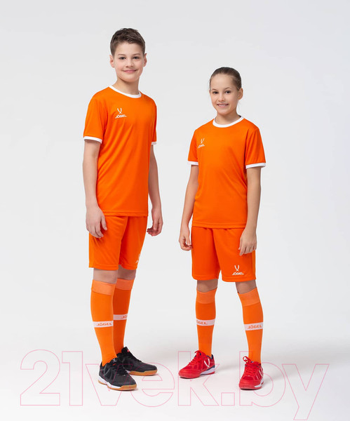 Изображение товара Футболка игровая футбольная Jogel Camp Origin Jersey / JFT-1020-K (YXXS, оранжевый/белый)