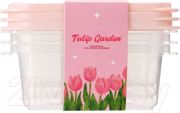 Изображение товара Набор контейнеров Miniso Tulip Garden Collection 0433 (3шт)