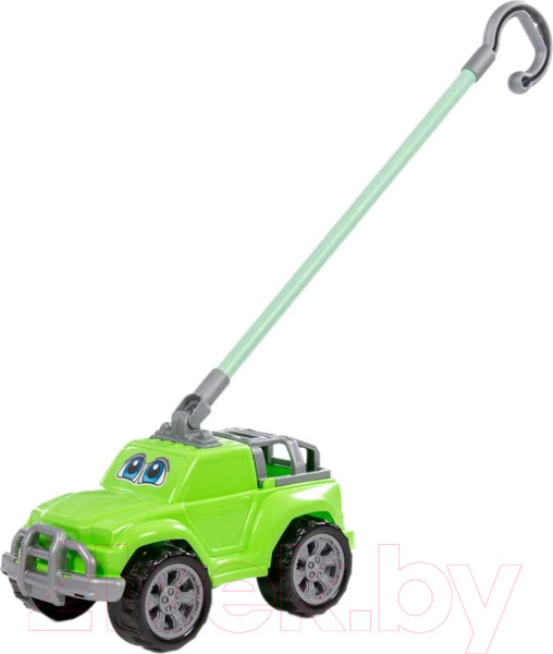 Изображение товара Игрушка-каталка Полесье Дени с ручкой / 01911 (зеленый)