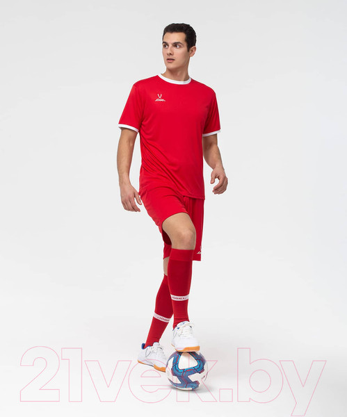 Изображение товара Футболка игровая футбольная Jogel Camp Origin Jersey / JFT-1020 (S, красный/белый)