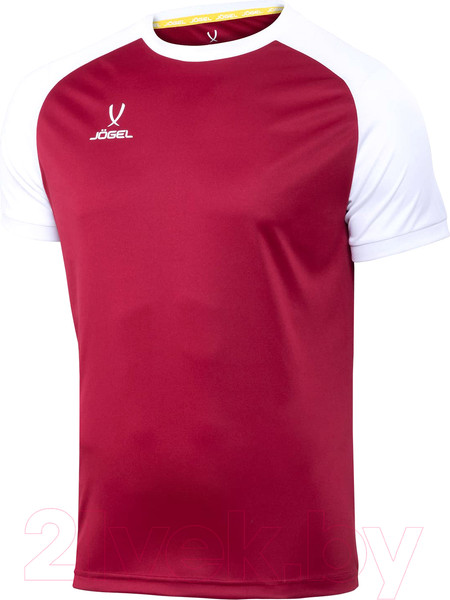 Изображение товара Футболка игровая футбольная Jogel Camp Reglan Jersey / JFT-1021-K (YXXS, гранатовый/белый)