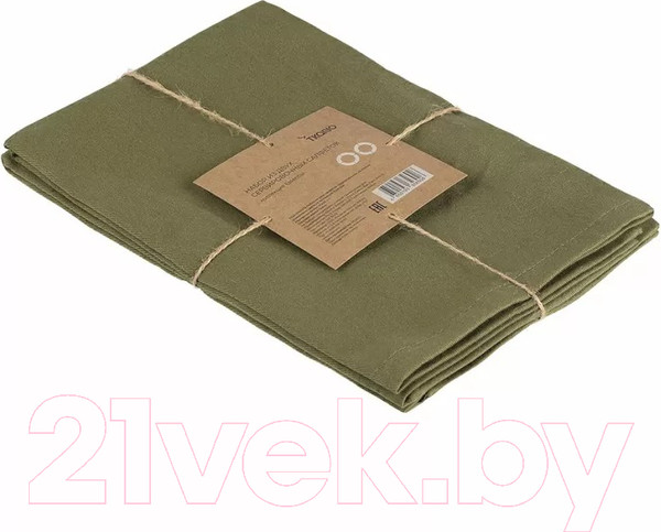 Изображение товара Набор сервировочных салфеток Tkano Essential TK22-NA0005 (2шт, оливковый)