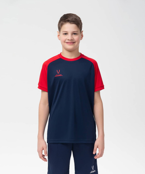 Изображение товара Футболка игровая футбольная Jogel Camp Reglan Jersey / JFT-1021-K (XS, темно-синий/красный)