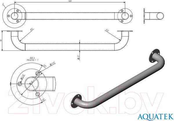 Изображение товара Поручень Aquatek POR-0000001