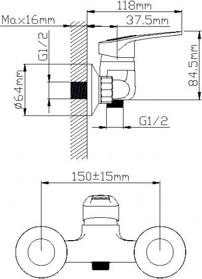 Изображение товара Смеситель Wisent W20212