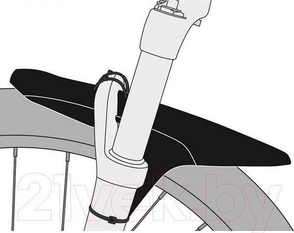 Изображение товара Крыло для велосипеда SKS Germany Flap Guard Dark / 11653 (универсальное)