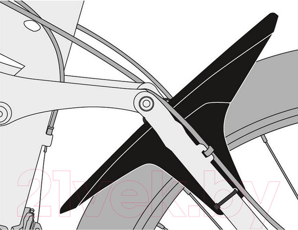 Изображение товара Крыло для велосипеда SKS Germany Flap Guard Dark / 11653 (универсальное)