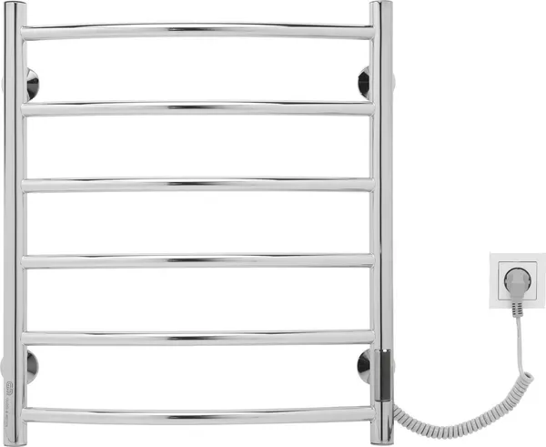 Изображение товара Полотенцесушитель электрический Gloss & Reiter Raduga Э2.Л.50х60.Д6(П) (таймер)