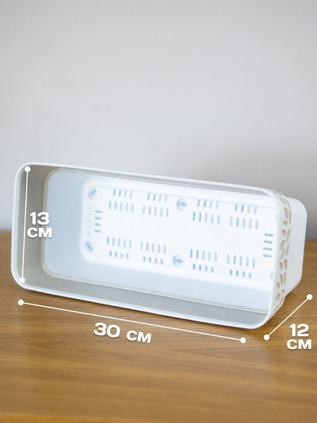 Изображение товара Вазон Stefanplast С системой автополива / 94370 (белый/травертин)