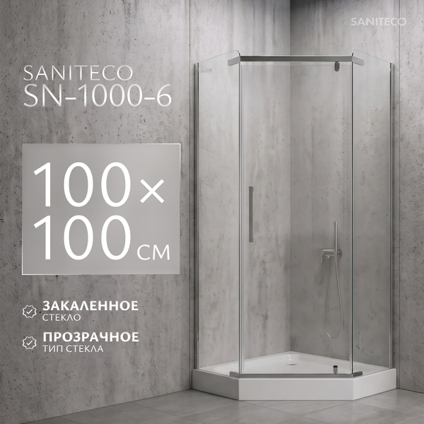 Изображение товара Душевой уголок Saniteco SN-1000-6 (100х100)