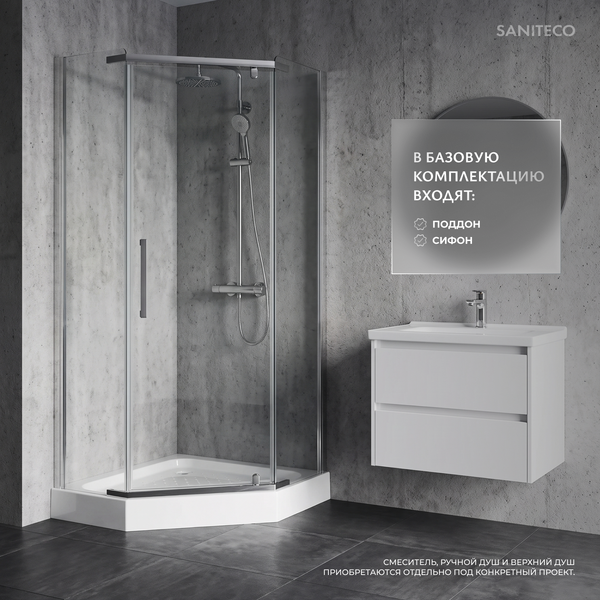 Изображение товара Душевой уголок Saniteco SN-1000-6 (100х100)