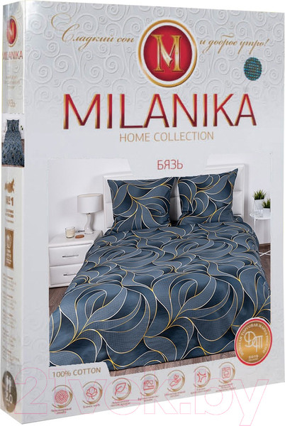 Изображение товара Комплект постельного белья Milanika Соренто 1.5сп (бязь)