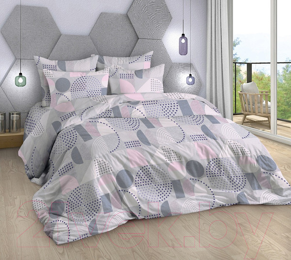 Изображение товара Комплект постельного белья Milanika Бонда 2сп с европростыней (бязь)