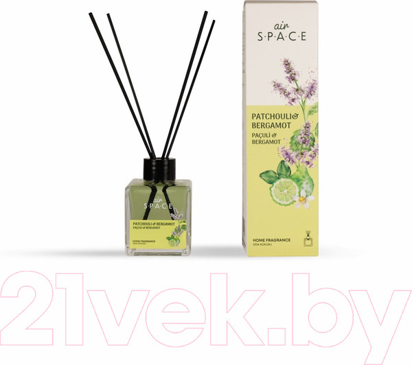 Изображение товара Аромадиффузор AirSpace Square Пачули и Бергамот 122872 (100мл)
