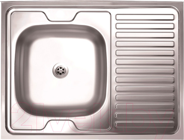 Изображение товара Мойка кухонная КромРус EC-220M RUS L (без сифона)