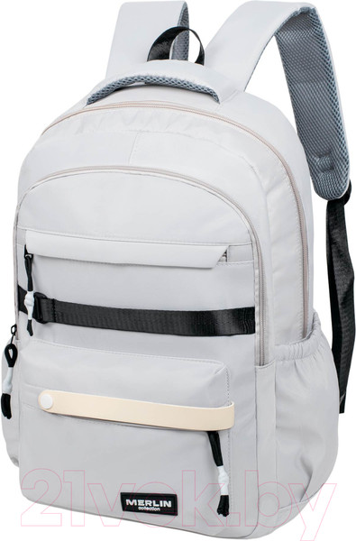 Изображение товара Школьный рюкзак Merlin M37163 (светло-серый)