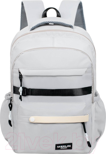 Изображение товара Школьный рюкзак Merlin M37163 (светло-серый)