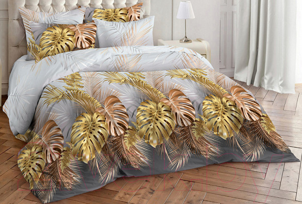 Изображение товара Комплект постельного белья Milanika Тропикана Семейный (бязь)