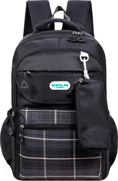 Изображение товара Школьный рюкзак Merlin M16141 (черный)