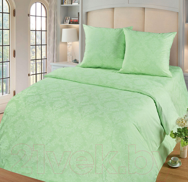 Изображение товара Комплект постельного белья Milanika Изумруд 2сп (поплин-жаккард)