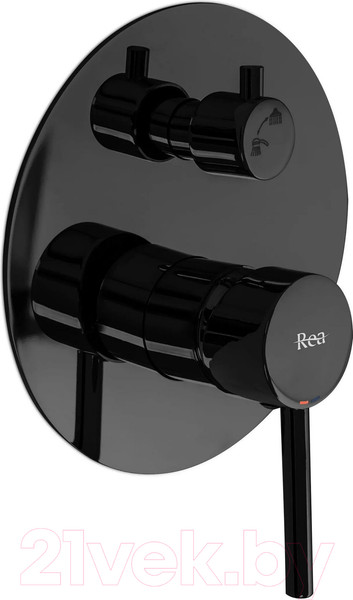 Изображение товара Душевая система со смесителем REA Lungo REA-P4420 (черный металлик)