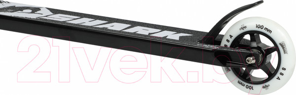 Изображение товара Самокат трюковый Ateox Shark 2024 NEW 100 mm AL HIC / SHARK-BN (3.5кг, черный/нео)
