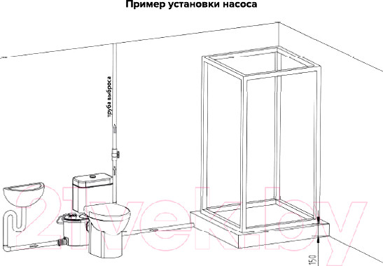 Изображение товара Канализационная установка Ватермакс Сантуал-100