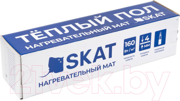 Изображение товара Теплый пол электрический Skat НТ МАТ 160Вт/м2 1м.кв. 160Вт