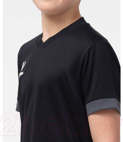 Изображение товара Футболка игровая футбольная Jogel Division PerFormDRY Union Jersey (L, черный/темно-серый/белый)