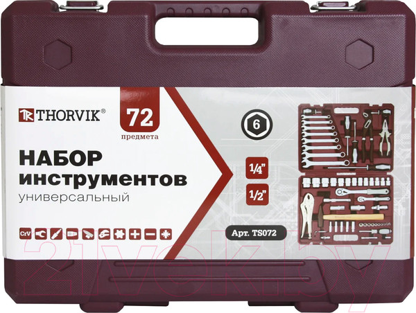 Изображение товара Универсальный набор инструментов Thorvik TS072