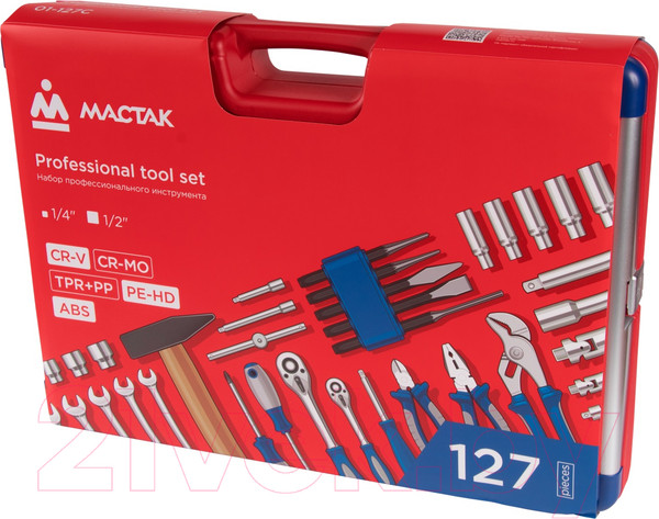 Изображение товара Универсальный набор инструментов Мастак 01-127C 