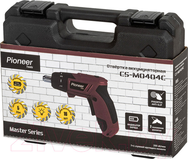 Изображение товара Электроотвертка Pioneer CS-M0404C