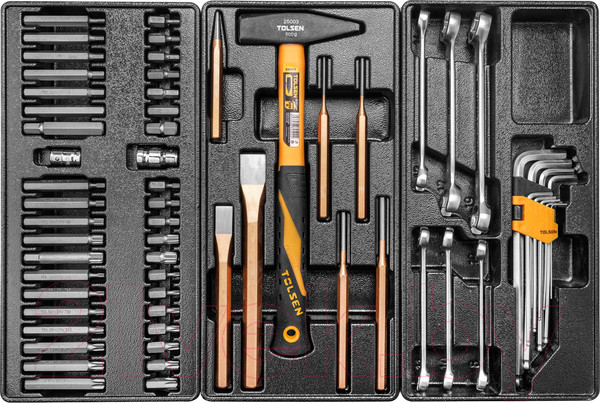 Изображение товара Универсальный набор инструментов Tolsen TT85412 (с тележкой)