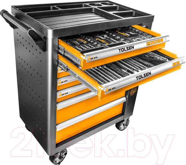 Изображение товара Универсальный набор инструментов Tolsen TT85412 (с тележкой)