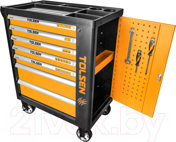 Изображение товара Универсальный набор инструментов Tolsen TT85412 (с тележкой)