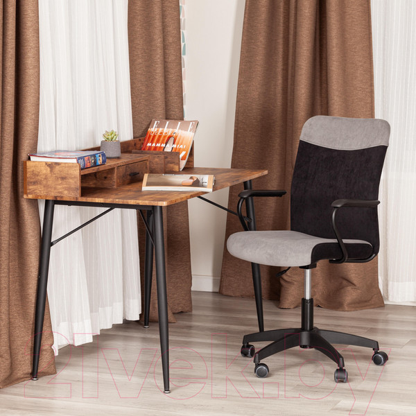 Изображение товара Кресло офисное Tetchair Fly флок (серый/черный)