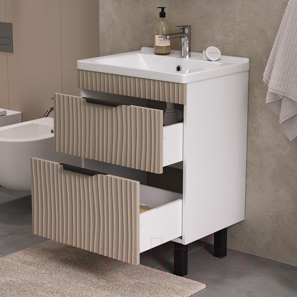 Изображение товара Тумба под умывальник Volna Lotty 70.2Y Миранда (латте,напольная)